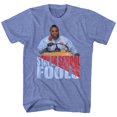 thumbnail image 1 of Mr. T Stay In School Light Blue Heather Adult T-Shirt M, 1 of 2