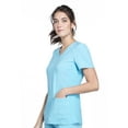 thumbnail image 3 of Cherokee iFlex Women Scrubs Top V-Neck Knit Panel CK605, 3 of 6