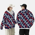 thumbnail image 6 of Haiem Patriotic Star UPF 50+ Fishing Shirts for Men Long Sleeve UV Sun Protection Hoodie Non-Mask Outdoor Hiking Shirts, 6 of 9