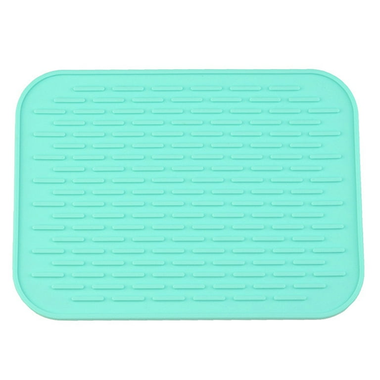 Cdar Silicone Heat Resistant Mat Rectangle Non Slip Pot Holder Pad for  Kitchen