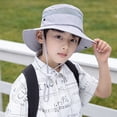 thumbnail image 5 of 2pcs Baby Sun Hat Beach Breathable Protection Kids Boys Girls Outdoor Summer Play Cap - style:style1, 5 of 5