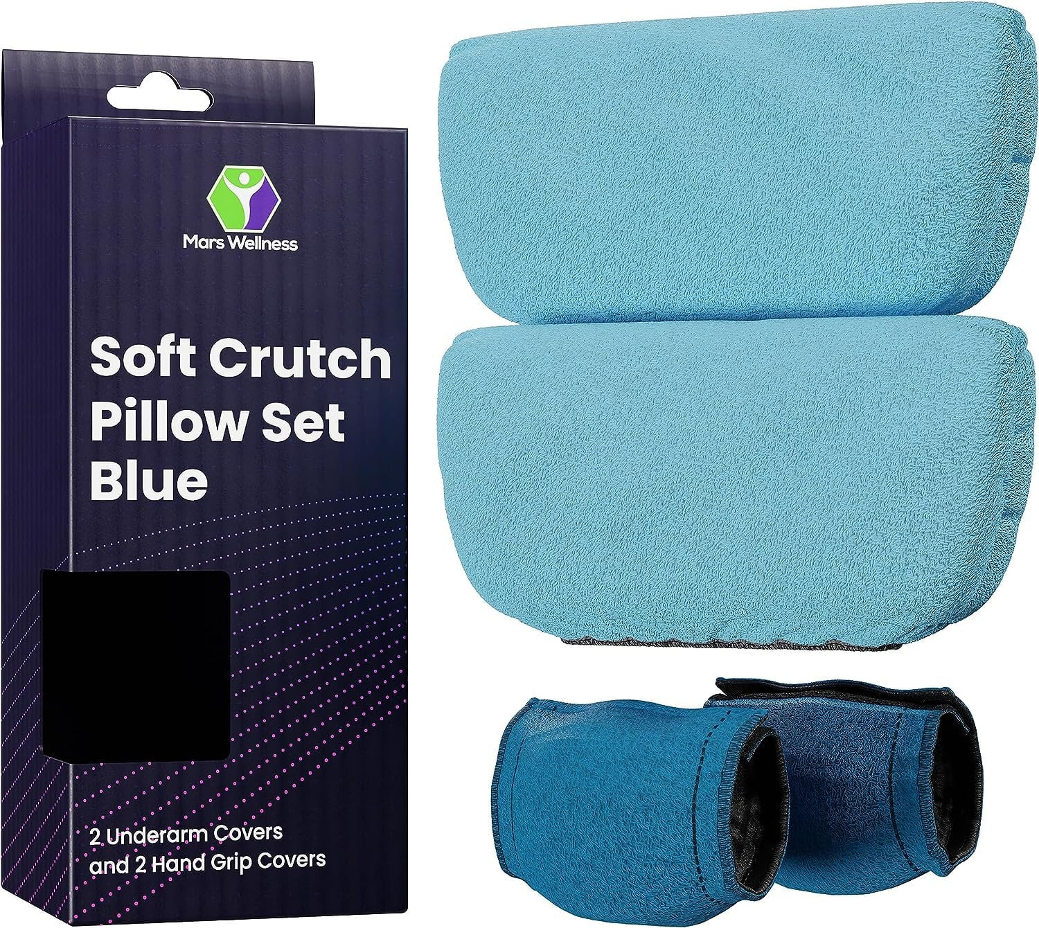 Crutch Pillows Set Moisture Wicking Under Arm Crutches For Standard