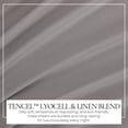 thumbnail image 6 of Linen Blend 4-Piece Sheet Set, Cooling & Breathable TENCEL™ Lyocell & Linen Blend, King, Grey, 6 of 7