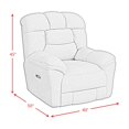 thumbnail image 4 of Picket House Furnishings Roy P3 Recliner zero gravity memory foam in Bama Toast, 4 of 9