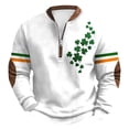 thumbnail image 1 of Blusas y camisas de manga larga con cuello redondo Sudadera con capucha de cuello redondo para hombre Jersey estampado Top de manga larga Blusa de poliéster para hombre, 1 of 2