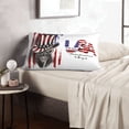 thumbnail image 6 of Naloa Patriotic Skull Art Pillowcase, Throw Pillowcase, Wrinkle-Free, Stain-Resistant with Hidden Zipper for Bedroom Sofa-14"x20", 6 of 6