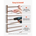 thumbnail image 6 of VEVOR Slat Wall Paneling,4 x 4 ft, MDF Garage Slatwall with Modular Design,White Slat Wall Easy-to-Install Adjustable Slatwall Panel with Coupling Structure & DIY Cutting,Fits for Storage & Display, 6 of 9
