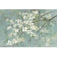 thumbnail image 2 of Art.com Dogwood in Spring on Blue Stretched Canvas Print Wall Art by Danhui Nai, 18" x 12", 2 of 4