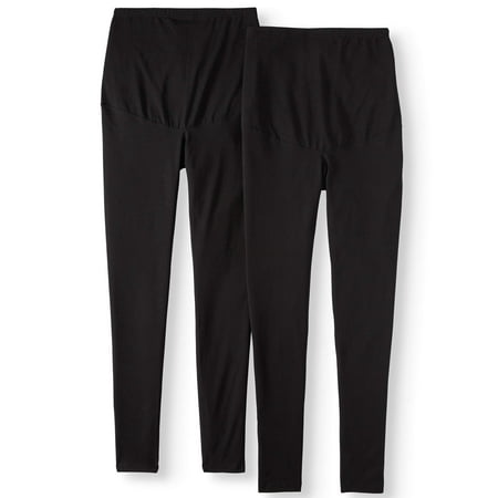 

Oh! Mamma Maternity Women s Leggings with Full Panel 2-Pack (Women s & Women s Plus)