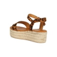 thumbnail image 3 of Women Open Toe Ankle Strap Espadrille Flatform Sandal 19045, 3 of 6