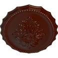 thumbnail image 3 of Ekena Millwork 16 7/8"W x 11 3/4"H x 1 1/2"P Oxford Ceiling Medallion, Hand-Painted Brushed Mahogany, 3 of 5