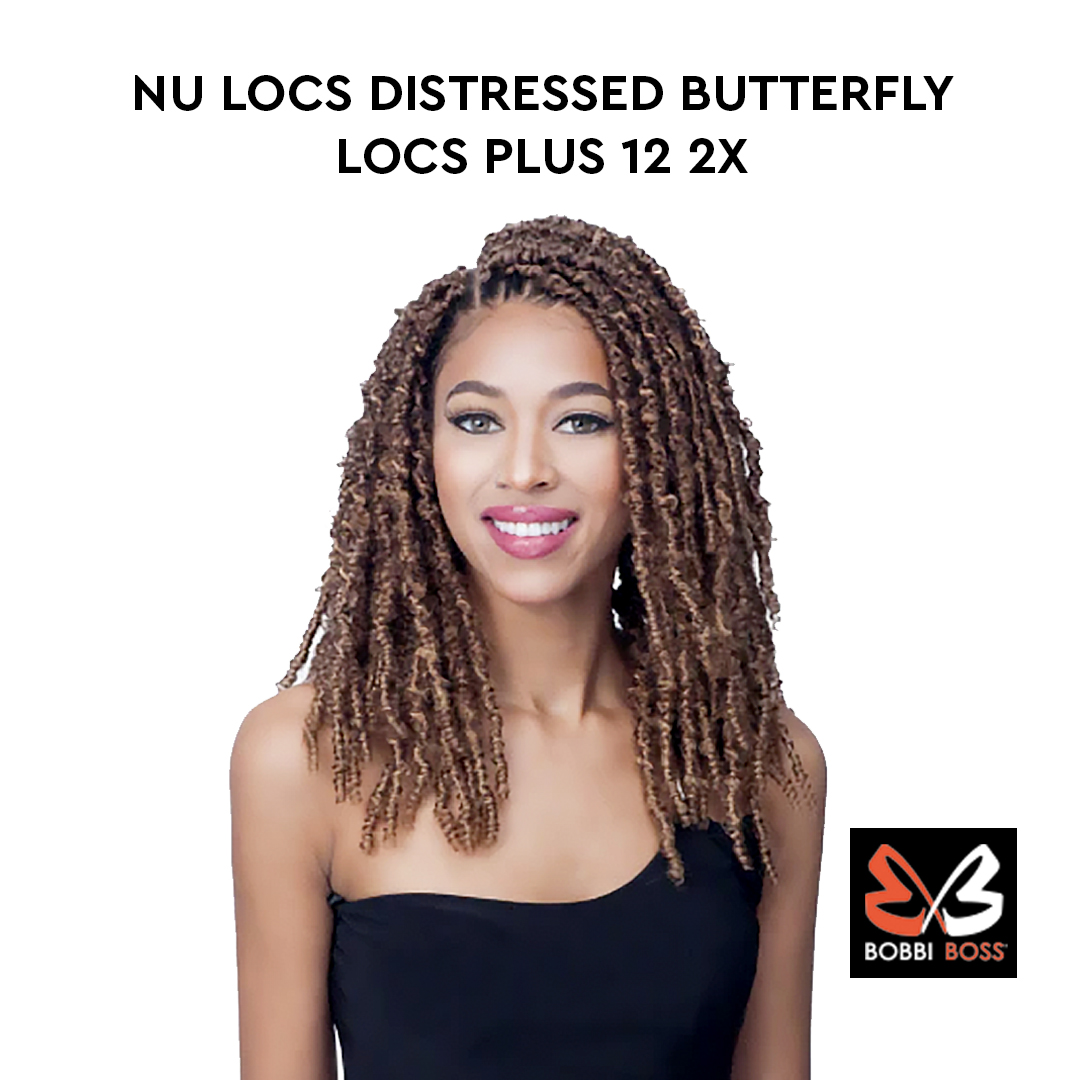 Bobbi Boss Nu Locs 2x Butterfly Locs Plus 12” ( T1B/30 Off Black Auburn ) 3 Pack - image 3 of 5