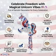 thumbnail image 3 of PMU 14in Pre-Inflated Patriotic Unicorn Balloons with Stick American flag Balloon, 4th of July Balloons, Independence Day Decor, Patriotic Decorations,USA Mylar Balloons, Red White Blue (3/Pkg) pkg/1, 3 of 6