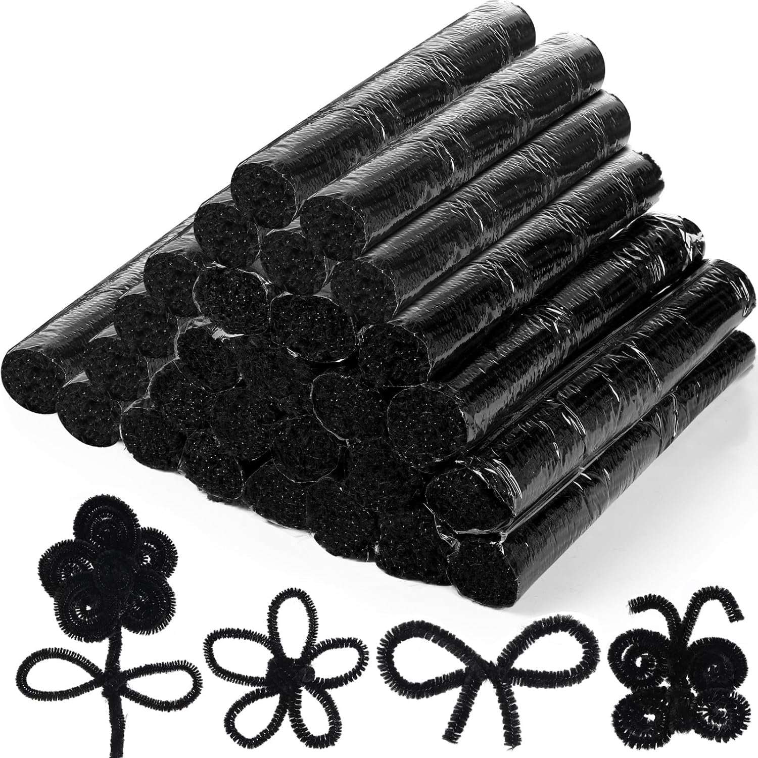 3000 Pcs Pipe Cleaners Bulk Craft Supplies 6 mm x 12 Inch Chenille Stems Pipe Cleaner for DIY Arts Crafts Decorations Flowers Decor