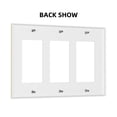 thumbnail image 2 of Cute Smiley Pineapple Switch Cover Decorative Wall Plate 3-Gang Standard Size, 2 of 5