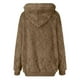 thumbnail image 5 of Puntoco chaqueta de mujer moda abrigo de imitación cálido chaqueta de invierno con cremallera ropa de abrigo de manga larga liquidación de Navidad Puntoco Puntoco-4510, 5 of 5