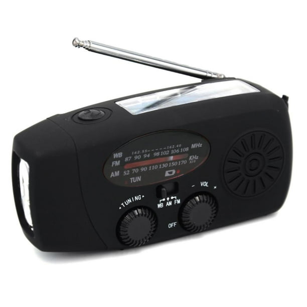 2000mAh Manivela Portátil FM AM WB NOAA Radio Solar Antorcha ()