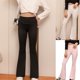thumbnail image 5 of Odeerbi 6-16 Años Niñas Leggings Mallas Elásticas Pantalones Acampanados Color Sólido Terciopelo Cintura Alta Pantys, 5 of 5
