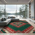 thumbnail image 2 of ODIKA Vintage Sport Emblem With Star Border And Diamond Layout Baseball Field Refined Foldable Easy Care for Queen Size Bedroom, Under Bed, Master Suite, 2 of 7