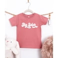thumbnail image 4 of Retro Big Sister Sibling Reveal Announcement Shirt for Baby and Toddler Girls Sibling Outfits Mauve Shirt, 4 of 5