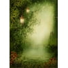 ABPHOTO 5x7ft Photography Backdrop Fairytale Forest with Lanterns Shallow Pool Flowers Backdrops for Photo Shoots Lovers Party Game Adult Kids Baby