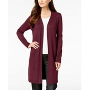 JM Collection Women's Lace Up Sleeve Cardigan Red Size Large