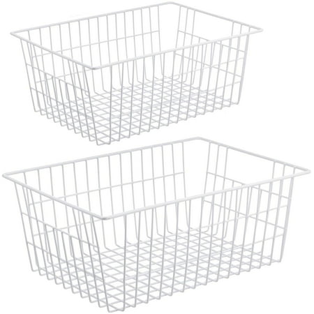 Wire Storage Baskets Large Farmhouse, Large Wire Baskets For Freezer Storage