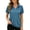 A-Blue, variant on Women's Quick Dry Polos Shirt, Lightweight Breathable Performance Polos, Short Sleeve UPF 50+ Outdoor Golf 1/4 Zip Shirt