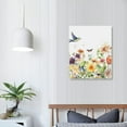 thumbnail image 3 of GOSMITH  Wildflower Sunflower Wall Art, Succulent Plant and Hummingbird on White Background Canvas Wall Art, Farmhouse Plant Abstract Wall Art for Living Room Bedroom Bathroom, 3 of 4