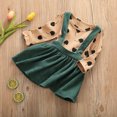 thumbnail image 3 of Toddler Kid Baby Girl Clothes Sets Long Sleeve Polka Dot Tops+Strap Bib Dress Fall Outfit Set 2pcs, 3 of 8