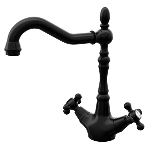 Novatto KAY NBPF-146MB Dual Knob Traditional Bar Faucet in Matte Black
