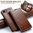 thumbnail image 6 of Case for iPhone 16e, Magnetic Matte Premium PU Leather Stand Flip Cover with Card Slots and Wallet, Shockproof and Full Body Protection Compatible with iPhone 16e - Khaki, 6 of 6