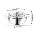 thumbnail image 3 of HBFAGFB New Stainless Steel Deep Fryer Pot with Oil Drip Drainer Rack for Chips, Chicken, 3 of 3