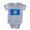 Heather Grey, variant on CafePress - Flag Of Connecticut - Cute Infant Baby Football Bodysuit