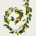 thumbnail image 4 of 1PC Artificial Lemon Garland with Lifelike Leaves, Yellow Fruit Vine for Spring Summer Home Decor, Indoor Outdoor Mantel & Wedding Greenery, 4 of 6