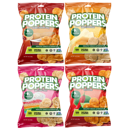 Protein Chips by Protein Poppers - 4-Flavor Variety Pack