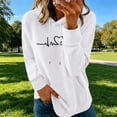 thumbnail image 5 of CQONEPT Womens Fleece Lined Hooded Swetashirts Print Long Sleeve Pullovers Tops Casual Fall Winter Clothes with Pockets White M, 5 of 7