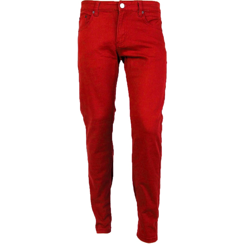 red jeans mens skinny