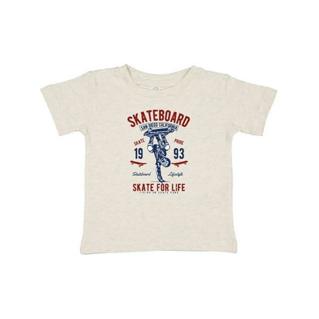 

Inktastic Skateboard For Life Gift Baby Boy or Baby Girl T-Shirt