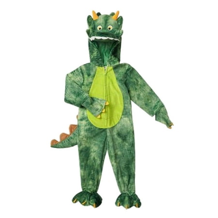 Infant & Toddler Boys Plush Dinosaur Dragon Costume Halloween Jumpsuit