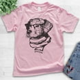 thumbnail image 2 of Kids Hipster Dog Shirt, Youth Kids Boy Girl T-Shirt, Dog Lover Shirt, Dog Shirt, Dog Glasses Shirt, Dog Nerd Tee, Light Pink, Large, 2 of 4