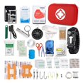 thumbnail image 1 of First Aid Kit, 27 Piece Compact Emergency Medical Kit for Car and Outdoor, EVA Shockproof Case with Survival Bracelet Multi Tool and Wire Saw, Portable First Aid Bag for Camping, 1 of 8