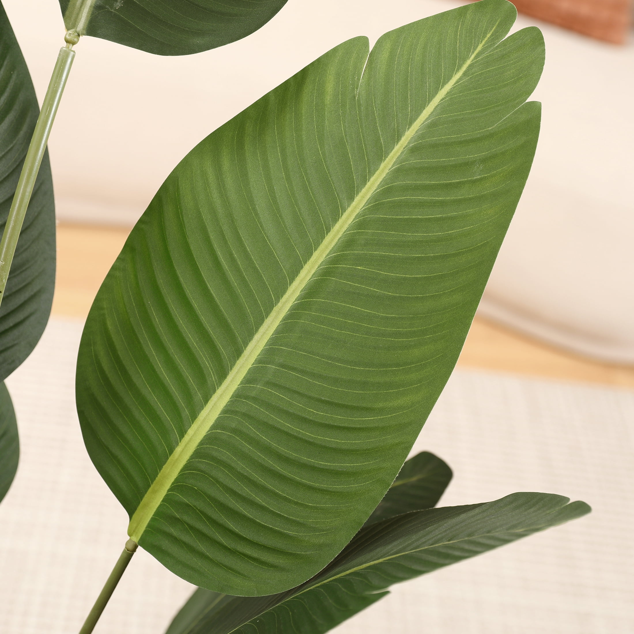 DR.Planzen 4 Feet Artificial Bird of Paradise Plant Fake Tropical Palm Tree for Indoor Outdoor, Perfect Faux Plants for Home Garden Office Store Decoration