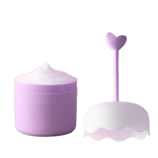 Limpiador Facial Taza Para Hacer Espuma Prensa Portátil Limpiador Encantador Limpiador Profundo Champú De Burbujas Dispositivo Para Hacer Espuma Para Lavado De Cara Champú De Ducha(púrpura)