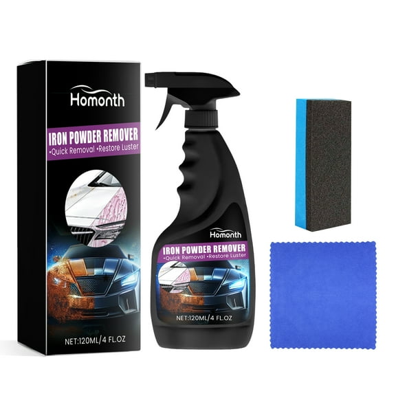 Homonth Car rust Spot Cleaner: Wheel hub metal parts cleaning and decontamination, New brightening rust Removal spray
