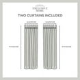 thumbnail image 6 of Exclusive Home Loha Tuxedo Tab Top Curtain Panel Pair, 54"x84", Natural, 6 of 7