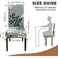 thumbnail image 2 of Chair Covers for Dining Room Stretch Dining Chair Covers Set of 6 Parsons Chair Slipcover Removable Washable Kitchen Chair Slipcovers for Dining Room Party Banquet,Antumn Leaves, 2 of 6