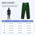 thumbnail image 4 of Lsque Green Sparkling Print Men's Pajama Pants, Lounge Pant - Comfortable Home Wear,Elastic Waistband, Stylish Design-Large, 4 of 9