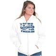 thumbnail image 4 of US Navy Logo Bro Defending Freedom Unisex Plus Size Zip Hoodie Brisco Brands 2X, 4 of 5