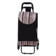 thumbnail image 4 of Carretilla de mano plegable de acero inoxidable con capacidad de carga pesada, carrito de equipaje con bolsa para mudanzas, comestibles, viajes, oficina, tira negra, 4 of 14